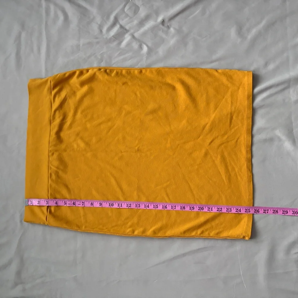 Double Take Mustard Bodycon Pencil‎ Skirt XL